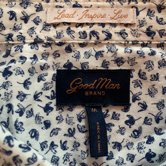Good Man Brand - Men's Short Sleeve Button-Down: - Picture 3 of 5